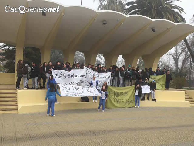 Liceo nuestra Señora de las mercedes se moviliza 03-cqnet