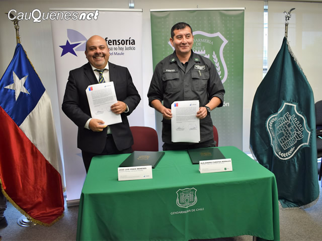 Gendarmeria firma convenio Defensoria 02-cqnet