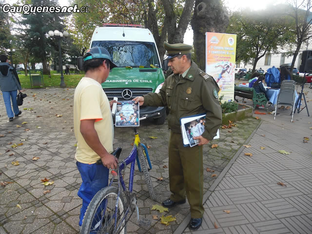 Carabineros enfatiza en mantener el buen uso de la bicicleta