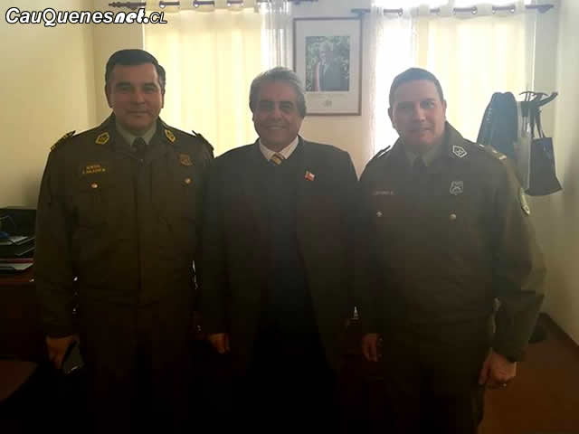 Gobernador de Cauquenes se reúne con General de Carabineros y coordinan acciones para combatir la delincuencia