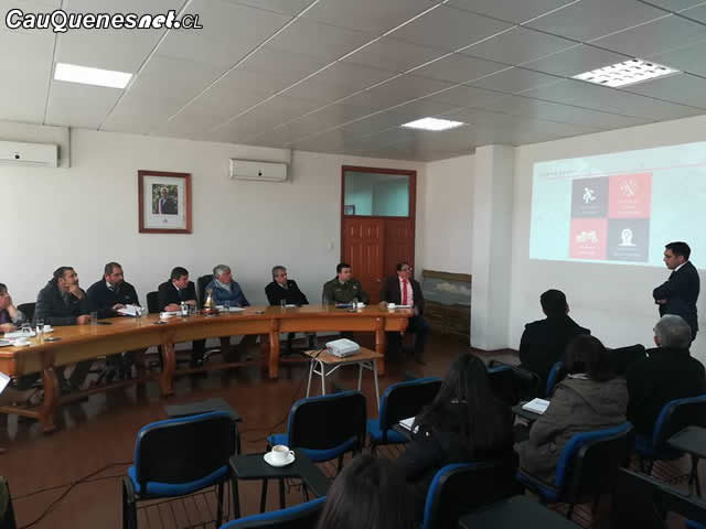 Gobernador Vignolo participó en reunión del Consejo Comunal de Seguridad en Cauquenes