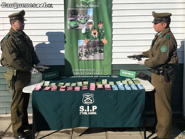 carabineros detiene autor de Robo con intimidacion parral 160618 01-cqcl