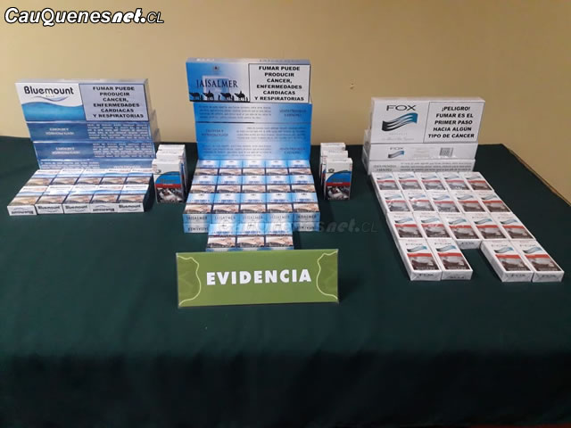 Carabineros incauta cigarros importados de venta irregular 01-cqcl