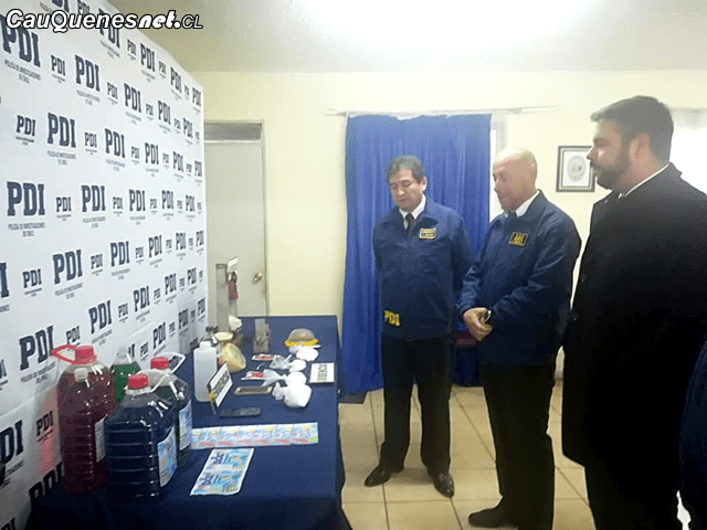 Gobernador Cauquenes visito PDI q desbarato lab de cocaina 170818 02-cqcl