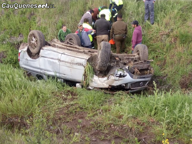 Cauquenes: Director de Emergencias de Pelluhue protagoniza accidente en sector Unicaven camino a Parral