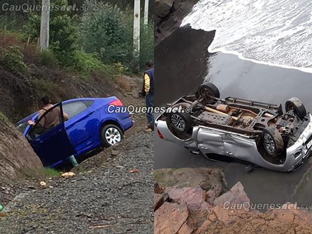 Un volcamiento en la ruta Cauquenes Chanco y un desbarranco en Pelluhue marcaron la jornada del 17 de septiembre