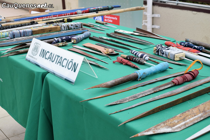 Cárcel de Cauquenes lideró en incautación de armas cortopunzantes entre los penales del Maule