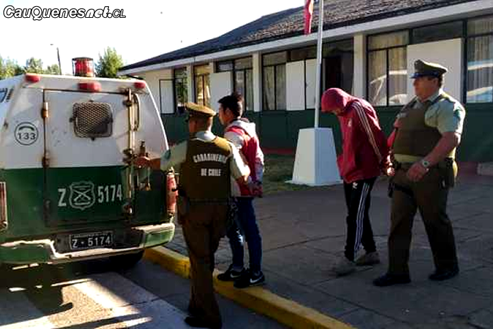 Carabineros de Cauquenes detuvo a dos sujetos que transitaban con un arma hechiza en el Barrio Estación