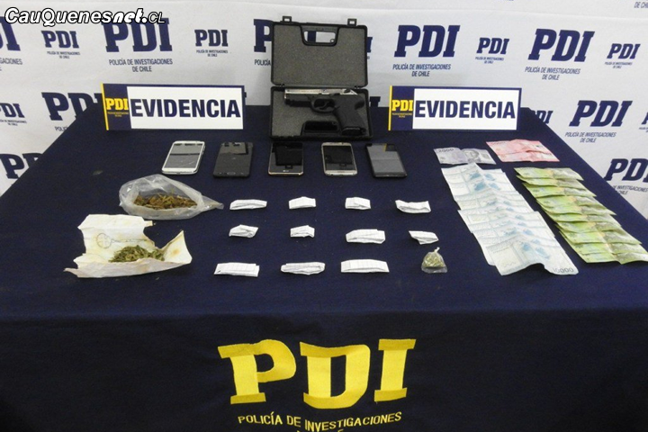 PDI detiene a dos sujetos por microtráfico en Cauquenes