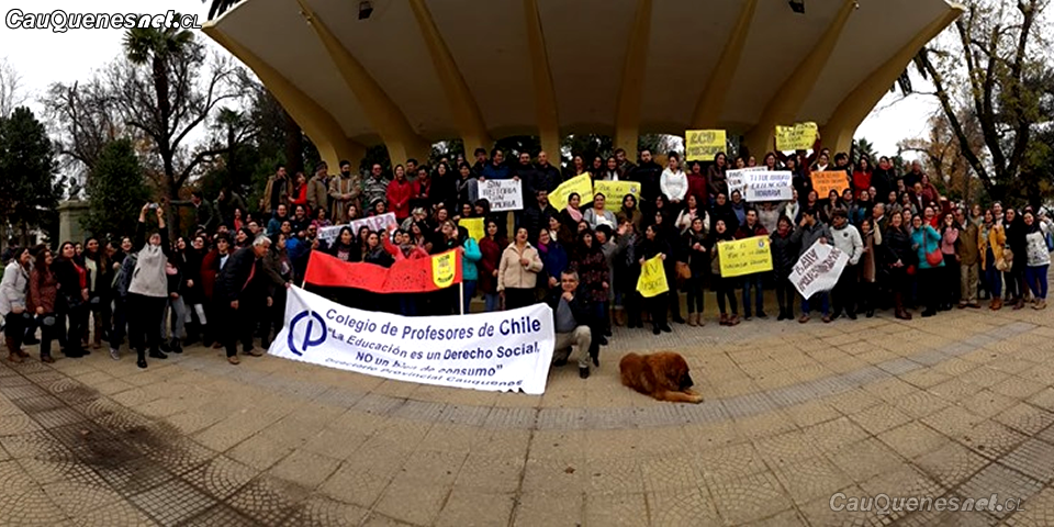 Profesores de Cauquenes siguen en paro