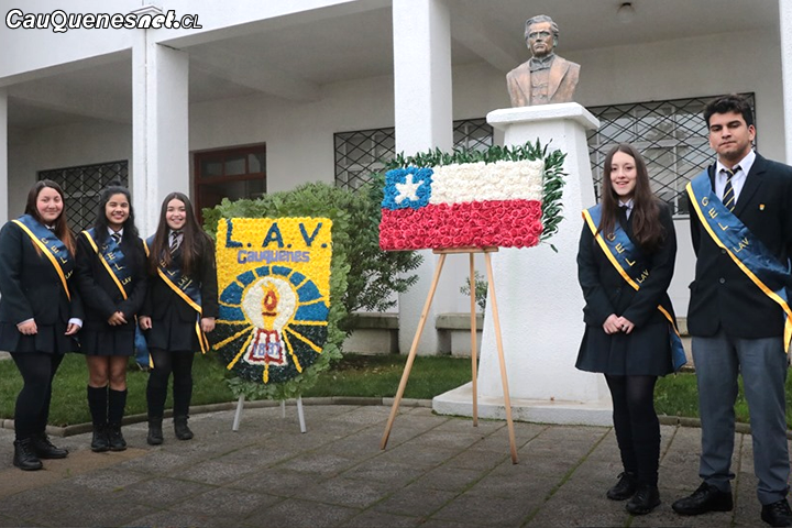 Liceo Antonio Varas de Cauquenes realizó tradicional homenaje por natalicio de su homónimo