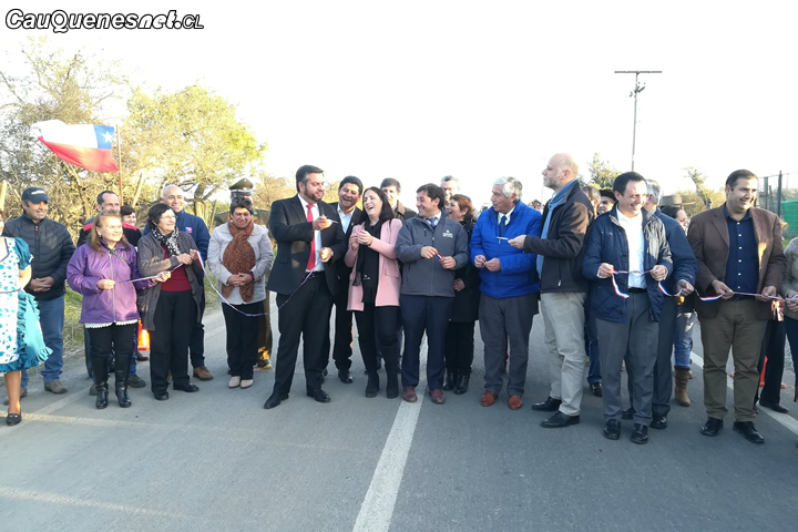 En Cauquenes inauguran asfaltado de Ruta M-750