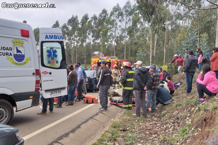 Siete personas lesionadas en choque en las cercanías de Curanipe