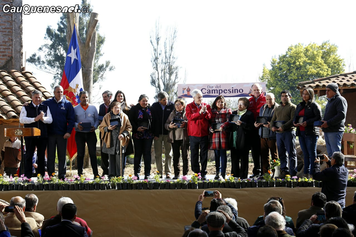 Presidente Piñera festejó el día del campesino en el Maule