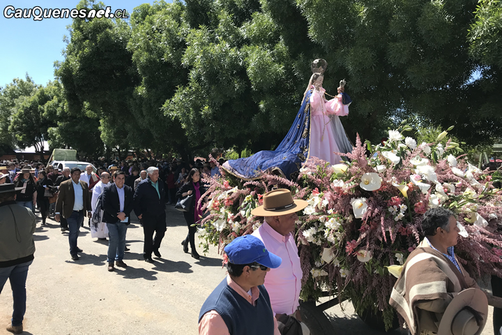 Cauquenes: La Virgen del Rosario fue celebrada en Sauzal