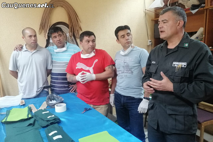 Privados de Libertad de Cauquenes confeccionan mascarillas para evitar el #Coronavirus