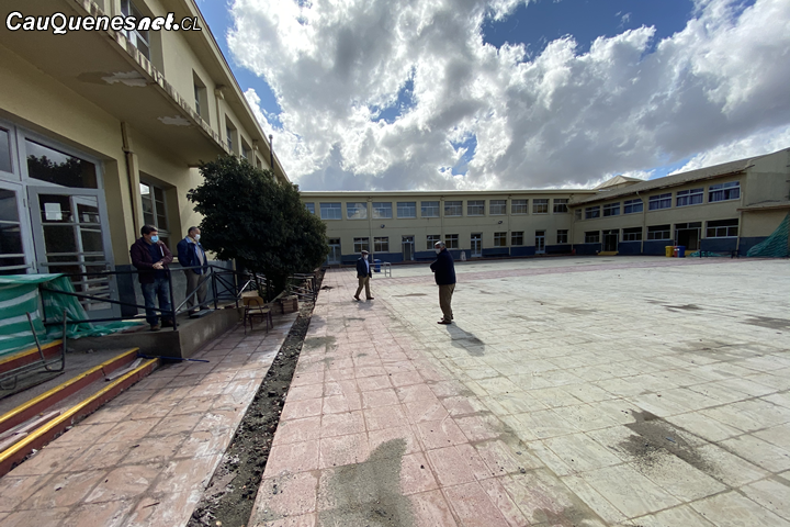 Trabajos de reparación de Liceo Antonio Varas presenta 90% de avance