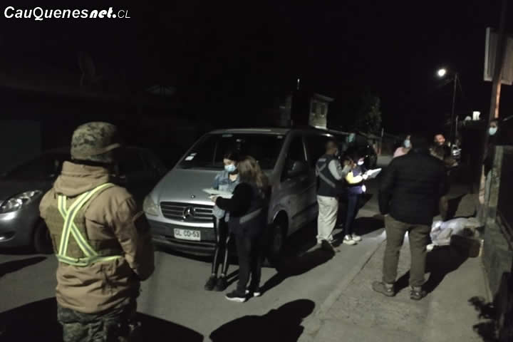 La noche de este sábado se cursaron 10 sumarios sanitarios en Cauquenes