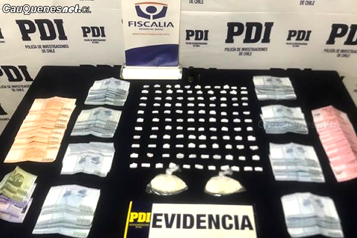 #Cauquenes: Detienen a dos sujetos por microtráfico de drogas