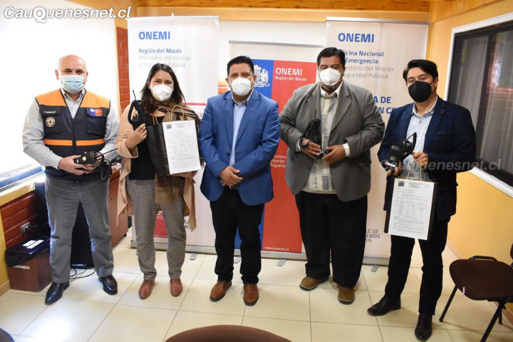 Onemi entregó equipos comunicacionales de emergencia a Delegados Presidenciales Provinciales del Maule