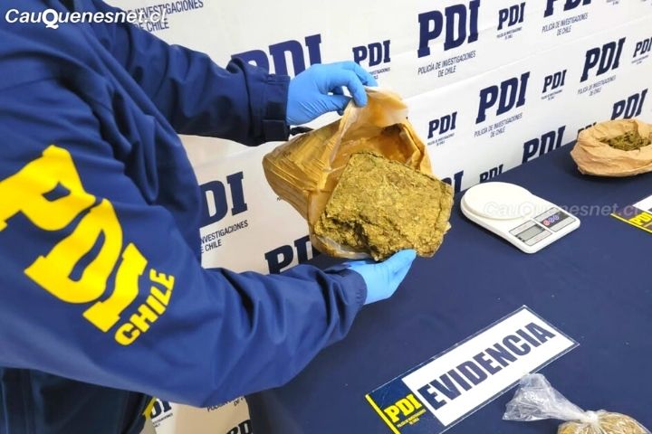 #Cauquenes: PDI detuvo a mujer con importante cantidad de drogas en terminal de buses de la ciudad