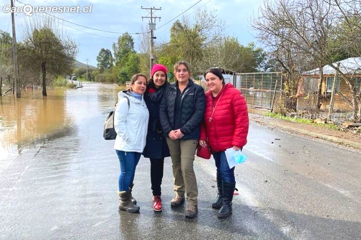 Cauquenes: Equipo médico del Cesfam Armando Williams realiza evaluaciones a damnificados por temporal