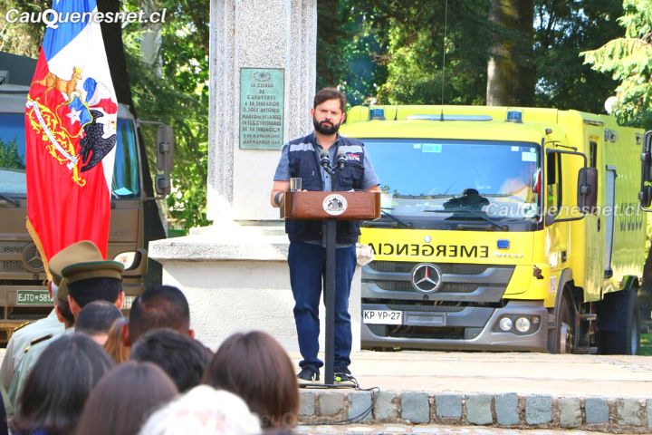 Presidente Boric conmemoró en Cauquenes en Día Nacional del y la Brigadista Forestal