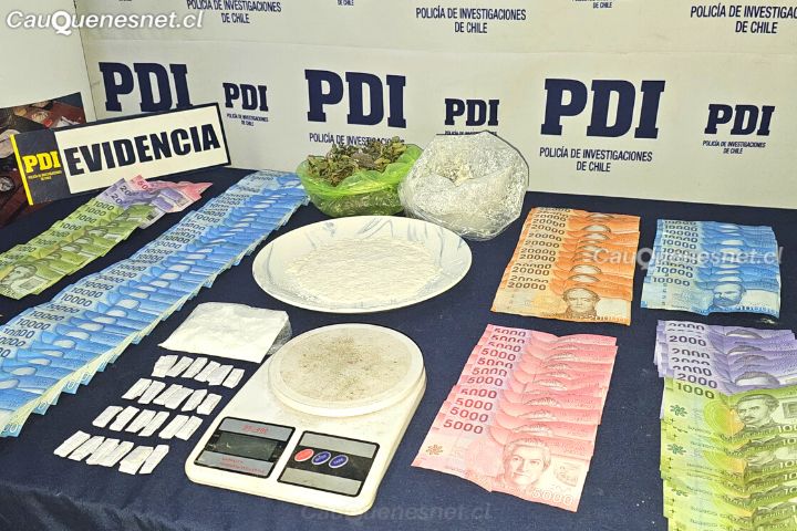 En Pelluhue detienen a clan familiar por microtráfico de drogas