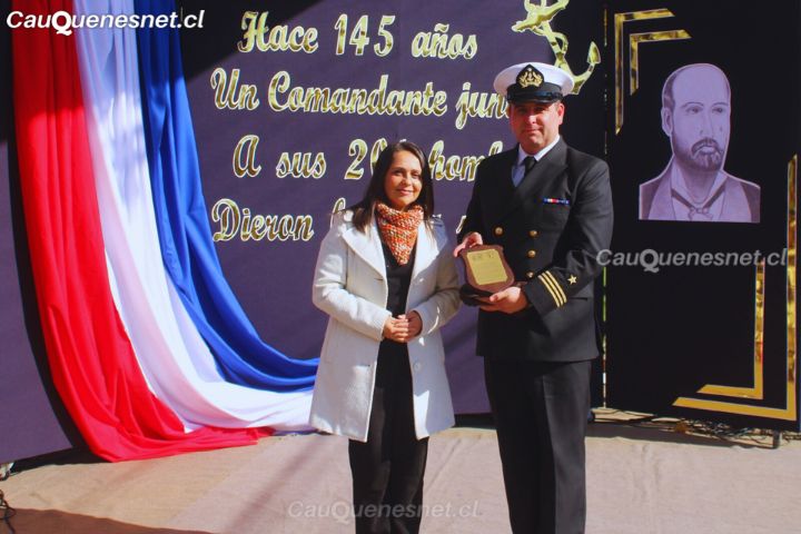 Cauquenes conmemoró las glorias navales con impecable acto cívico