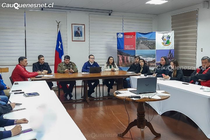 Tras Nuevo Sistema Frontal sesionó COGRID en la Provincia de Cauquenes