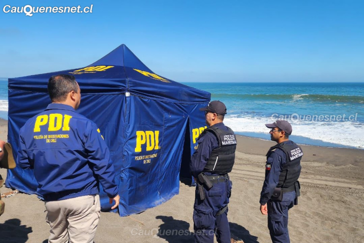 Encuentran cuerpo sin vida de una mujer en la playa Mariscadero de Pelluhue