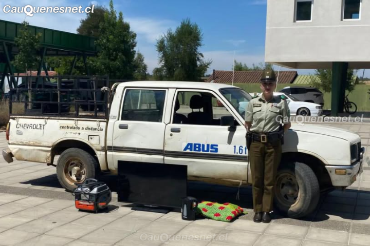 Carabineros detiene en Cauquenes a un hombre por receptación de vehículo y estafas