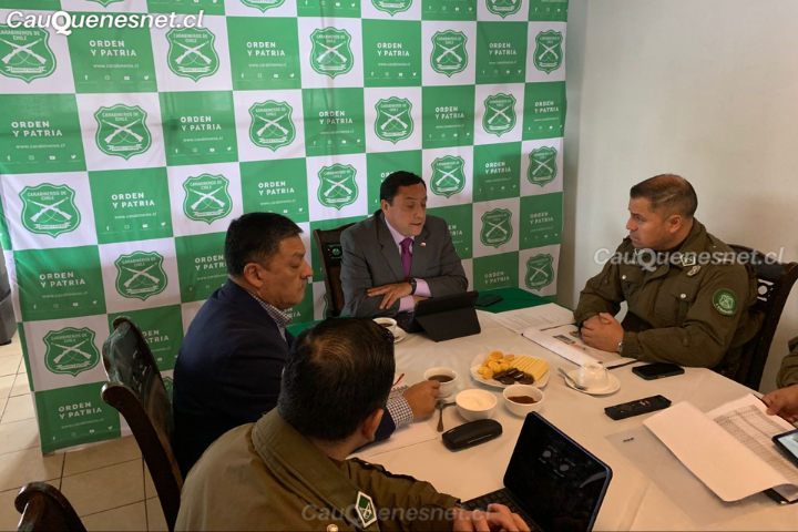 Comité provincial fortalece coordinación en seguridad en Cauquenes, Chanco y Pelluhue