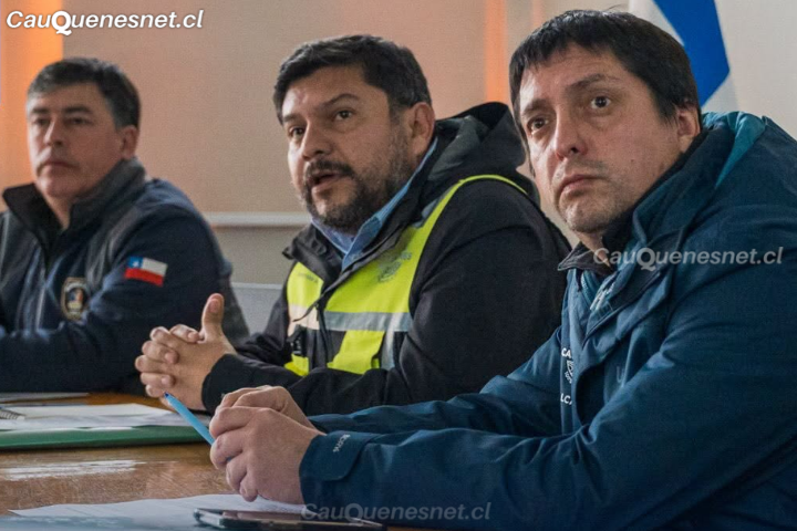Cauquenes realiza COGRID comunal para coordinar acciones ante frente meteorológico