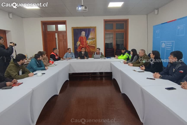 DPP de Cauquenes encabeza Cogrid provincial para coordinar respuesta al sistema frontal