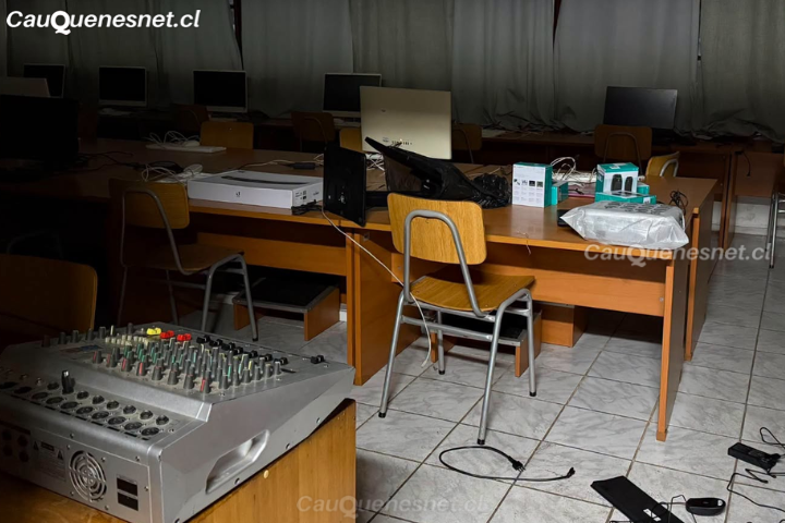 Roban computadores desde la Escuela Rosita O’Higgins de Cauquenes