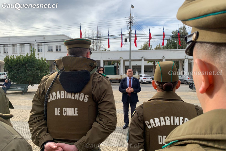 Delegado Recabal encabezó despliegue masivo de seguridad en Cauquenes